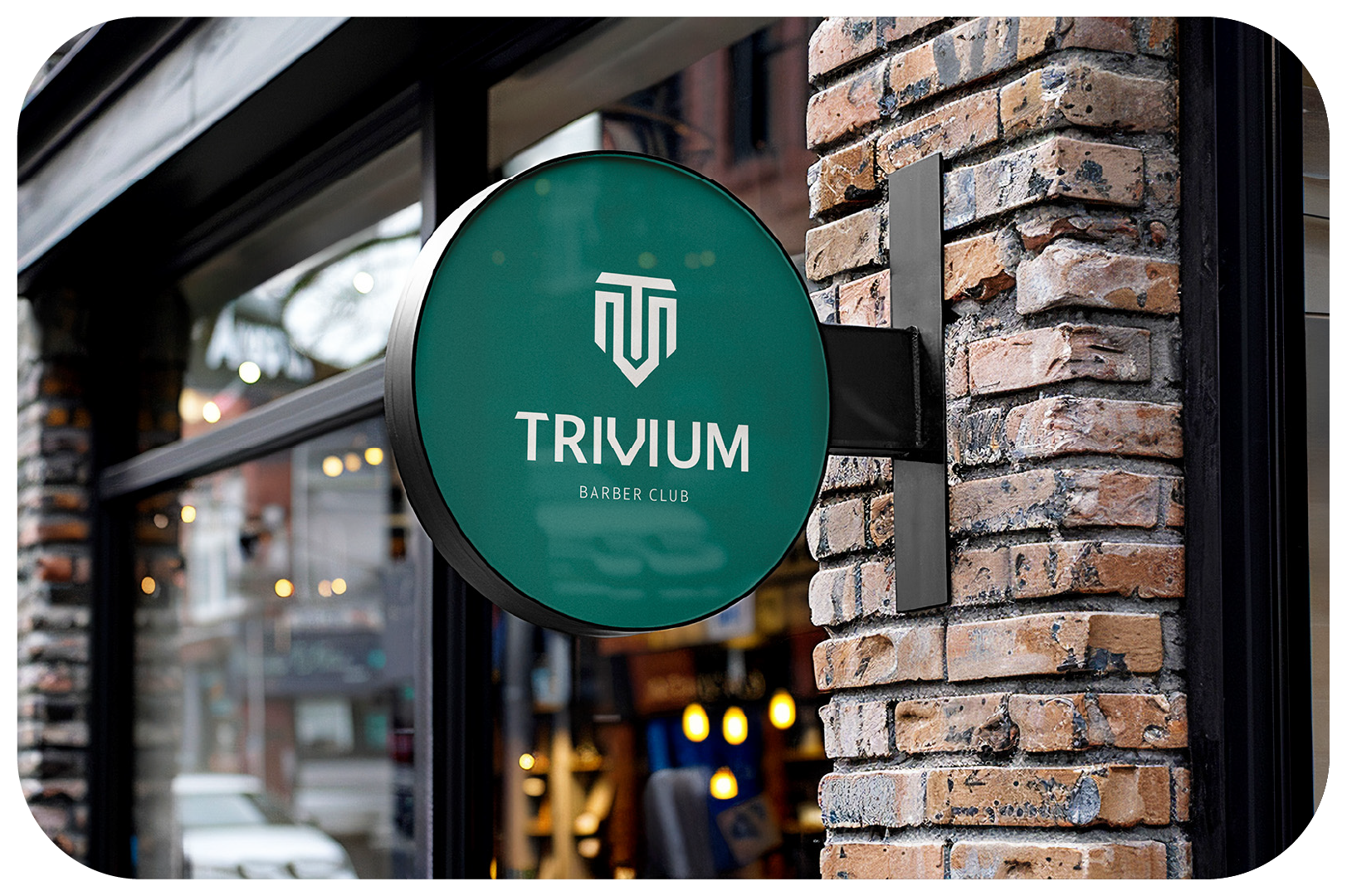 Señalética de Trivium Barber Club